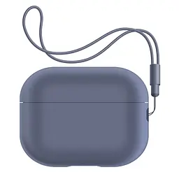 Силіконовий чохол для навушників Apple AirPods Pro 2 2022, Silicone Case with straps, фіолетовий, захисний чохол з ремінцем, ультратонкий і легкий, повний захист, з підвіскою, м"який силікон, ArmorStandart (ARM68611)