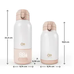 Портативний підігрівач для молока і термос 2 в 1 Kinderkraft Gaja Beige (KEGAJA00BEG0000) - мініатюра 5