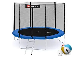 Батут Hop-Sport 10ft (305см) синій з зовнішньою сіткою - мініатюра 3