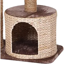 Дряпка для котів Croci Larix з будиночком Larix 60х38х80 см - мініатюра 3
