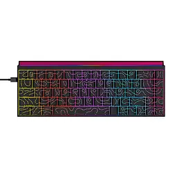 Ігрова механічна дротова клавіатура Ajazz NK68 / Red Switch / 65% / RGB / Black