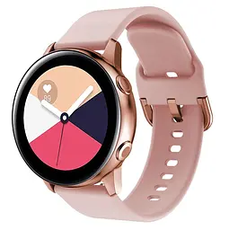 Силіконовий ремінець One Watchbands рожевий Samsung Galaxy Watch Active 2 20mm - розмір L (WB0021ONEPINKA2MM) - мініатюра 2