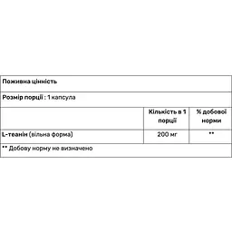 Амінокислота Л-Теанін Haya Labs L-Theanine 200 мг 60 капсул - мініатюра 2