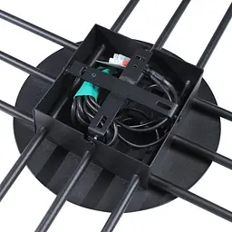 Світильник стельовий люстра ETRON Radiant GX53 12x15Вт чорний 1-EDR-8454 - мініатюра 2