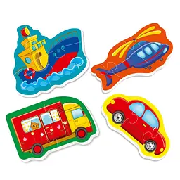 Дитячі пазли Baby puzzle "Транспорт" Vladi toys VT1106-96 - мініатюра 2