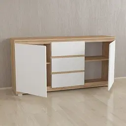 Комод Forte Mikkel Ш 1502/В 759/Г 390 Білий-Дуб крафт - мініатюра 2