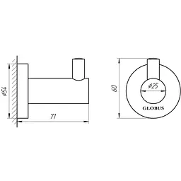 Гачок Globus Lux SS 8411 - мініатюра 2