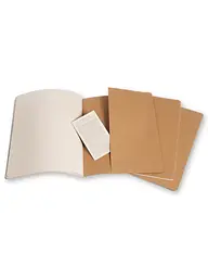 Записник Moleskine Cahier XXL, Нелінований Бежевий (QP433) - мініатюра 4