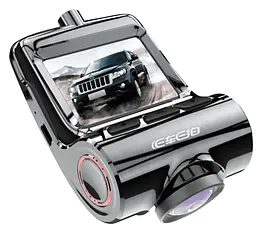 Автомобільний відеореєстратор WI-FI з двома камерами DVR UKC V1 6743 чорний