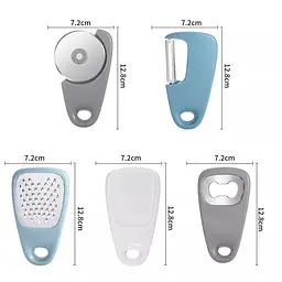 Набір з кухонного приладдя 5 предметів KITCHENWARE брелок-органайзер - мініатюра 4
