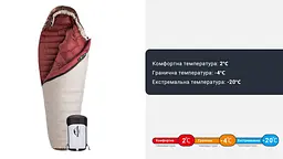 Спальник з натуральним пухом Naturehike Snowbird NH20YD001 розмір L коричневий 560 г - мініатюра 16