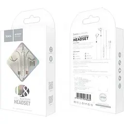 Навушники Hoco L8 бездротові Bluetooth + Type-C конектор штекер гарнітура - мініатюра 4