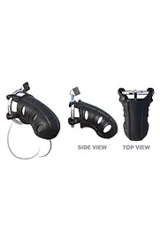 Пояс вірності Pipedream Fantasy C-Ring Hardcore Silicone Cock Blocker 9.5 см чорний - мініатюра 3