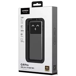 Концентратор Ugreen USB-C 7-in-1 3xUSB + 1xUSB-C + HDMI + RJ45 + PD 100W CM888 gray (45155) - мініатюра 5