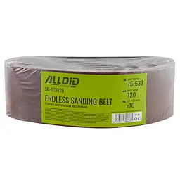 Стрічка шліфувальна нескінченна Alloid Building Tools зерно 120 75х533 мм 10 шт. (SB-533120) - мініатюра 3