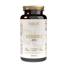 Вітамін Е Evolite Nutrition Vitamin E 400 IU, 100 капсул для підтримки імунної системи