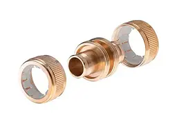 Муфта ремонтна латунна для поливального шланга сполучна Intertool Storm 3/4 x 3/4 - мініатюра 2