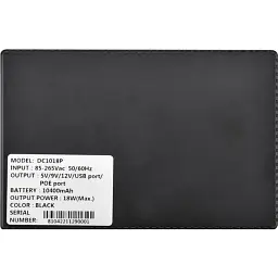 ДБЖ для роутера Merlion MINI DC1018P, 18W, Output: USB-5V, DC-5V/9V/12V, POE-15/24V, 1/2A, Li-ion 10400mAh, 160х105х32мм - мініатюра 5