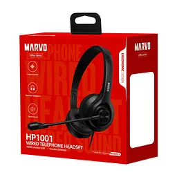 Навушники Marvo стерео з мікрофоном HP1001 - мініатюра 2