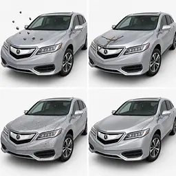 Антигравійна захисна бронеплівка за лекалами для Acura RDX TX2/CDU facelift 2016-2018 - передня частина авто (капот бампер крила)) - мініатюра 3
