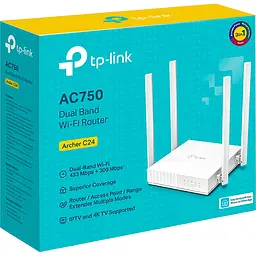 Бездротовий маршрутизатор (роутер) TP-Link Archer C24 [94890] - мініатюра 4