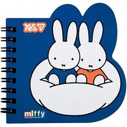 Блокнот фігурний Yes Miffy Blue 100x100 мм 30 аркушів клітинка (152184)