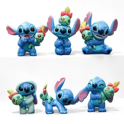 Дитячі фігурки Ліло та Стіч Lilo & Stitch 6 шт