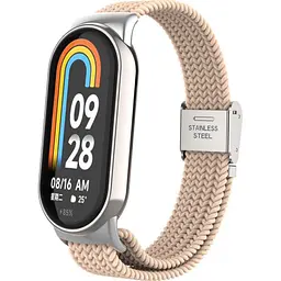 Ремінець ArmorStandart Braided Solo Loop для Xiaomi Smart Band 8 / 9 / 10 Pink Sand (ARM69930) [94764]