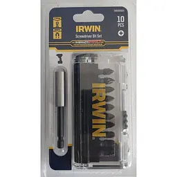 Біти IMPACT PRO 1/4"/25мм, комплект 10 шт: PZ1x2 / PZ2x5 / PZ3x2 + тримач, IRWIN - мініатюра 2