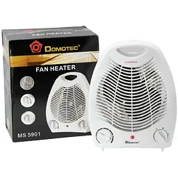 Тепловентилятор (дуйка) Domotec MS-5901 електричний з регульованим термостатом, захистом від перегрівання, спіральним нагрівальним елементом 2000 Вт - мініатюра 5