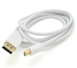 Переходник-конвертер mini Display Port - Display Port Voltronic 1.8m White - мініатюра 2