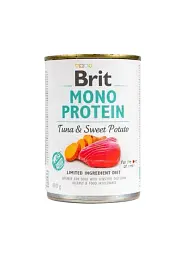Вологий корм монопротеїновий з тунцем для собак Brit Mono Protein Dog Tuna та Sweet Potato, 400 гр