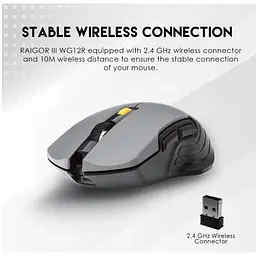 Ігрова бездротова миша Fantech WG-12R Raigor III PixArt 10G Black - мініатюра 5