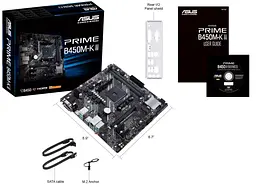 Материнська плата ASUS PRIME B450M-K II (Prime B450M-K II) (Socket AM4, AMD B450, Micro-ATX) - мініатюра 5