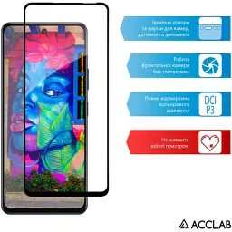 Скло захисне ACCLAB Full Glue Infinix Hot 50 4G Black (1283126606861) - мініатюра 5