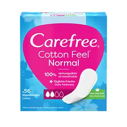 Щоденні прокладки Carefree М'якість бавовни з Алое 56 шт. (3574661486307)