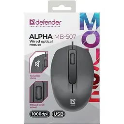 Комп'ютерна мишка Defender Alpha MB-507 USB Black (52507) - мініатюра 4