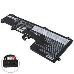 Батарея для ноутбука Lenovo L20M4PE1 (IdeaPad 5 Pro 16ACH6 5 Pro 16ARH7) 15.36V 4883mAh 75Wh Чорний