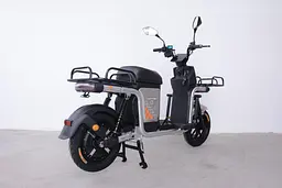 Електроскутер Вантажний з двома великими багажниками Crosser SUPER MAX 1200W | 60V30AH Li-Fe | USB зарядка Сірий  - мініатюра 5