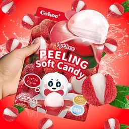 Желейні цукерки Cokoc Peeling Soft Candy Lychee 75г - мініатюра 3