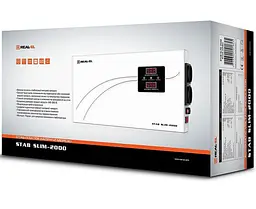 Стабілізатор напруги Real-EL STAB SLIM-2000 White 1600 Вт (EL122400008) - мініатюра 8