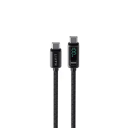 Кабель Type-C to Type-C HAVIT HV-CB6247 PD100W 5A 2м з LED екраном HAVIT (27870-000) - мініатюра 3