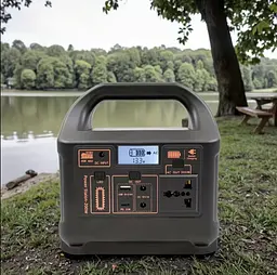 Портативна електростанція 200W - LiFePO4 батарея, з функцією UPS, розеткою 220В, швидкою зарядкою PD та сонячним входом. - мініатюра 20