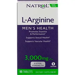 L-Аргінін Natrol L-Arginine 3000 мг 90 таблеток - мініатюра 3