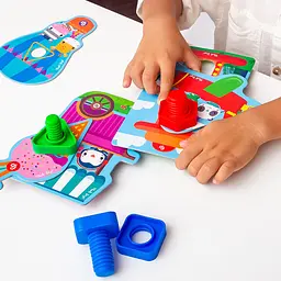 Гра-конструктор із болтами "Fisher-Price. Парк розваг" Укр Vladi Toys 20х27х6 см det0012941 - мініатюра 5