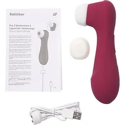 Вакуумний стимулятор Satisfyer Pro 2 Generation 3 with Liquid Air Wine Red (SO7772) [95326] - мініатюра 11