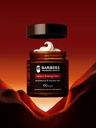 Крем для гоління з заспокійливим ефектом Sandalwood-Licorice Root Barbers 100 мл - мініатюра 2
