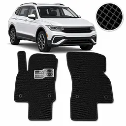 Килимки в салон передні EVA для Volkswagen Tiguan II USA Allspace 2015- з підп'ятником 2 шт