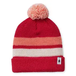 Шапка дитяча Smartwool Kids Stripe Pom Beanie S Червоний