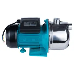 Насос відцентровий самовсмоктуючий 0.75кВт Hmax 46м Qmax 50л/хв нерж AQUATICA JETSa60 (775097) - мініатюра 6
